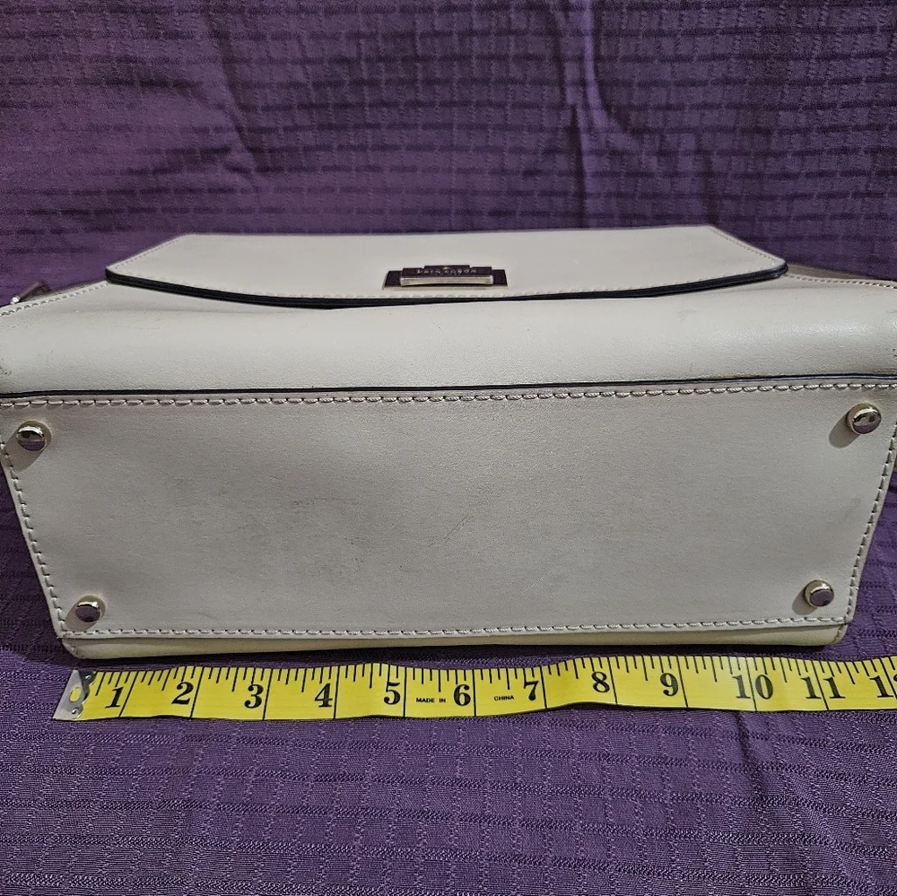 Kate Spade Cream Leather Satchel/Crossbody